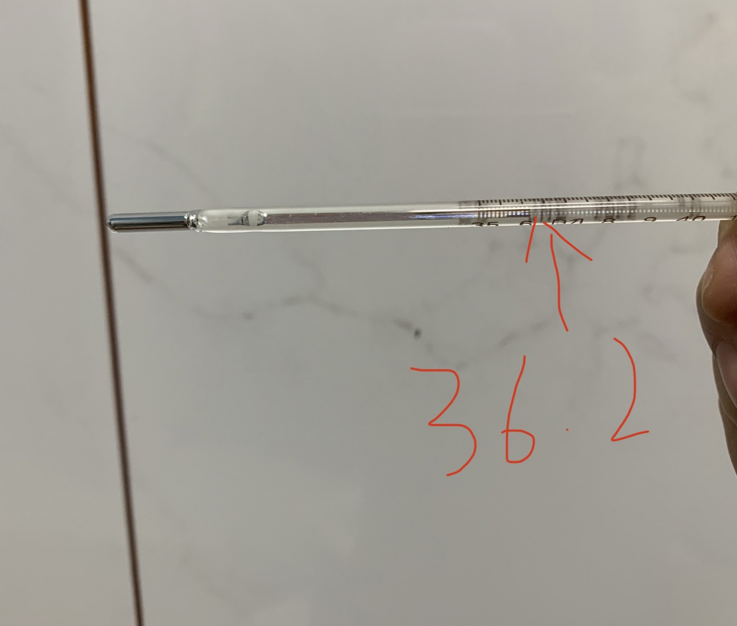 终于知道怎么看水银体温计啦!