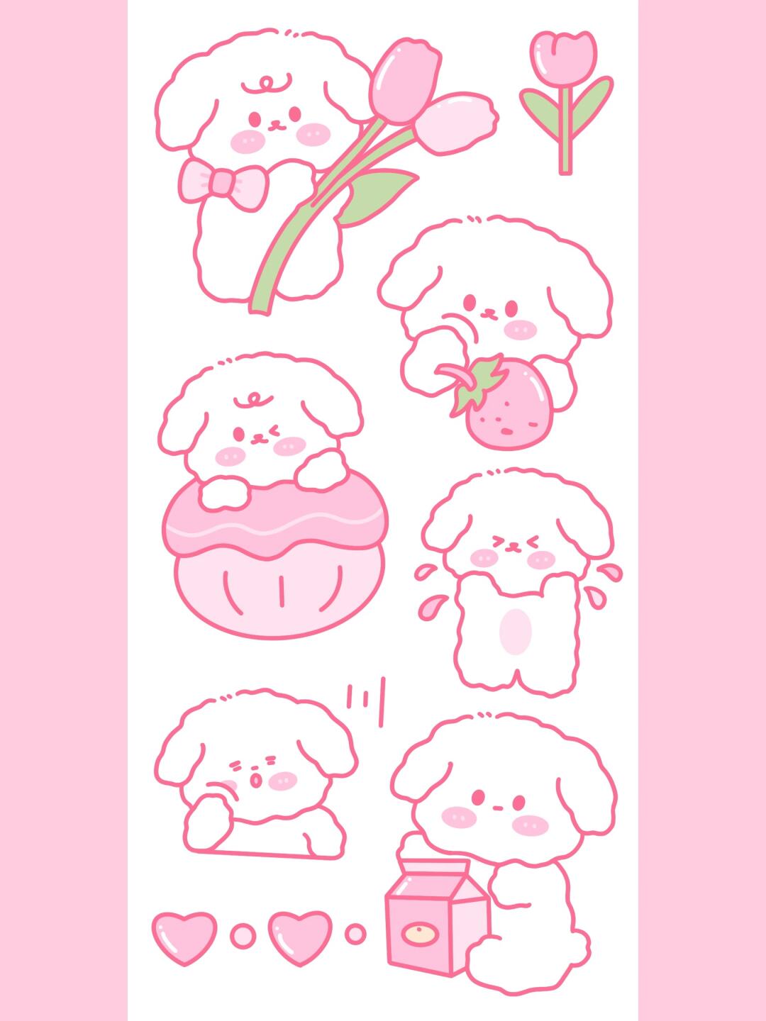 手帐素材 丨卡通素材丨简笔画素材1️⃣4️⃣