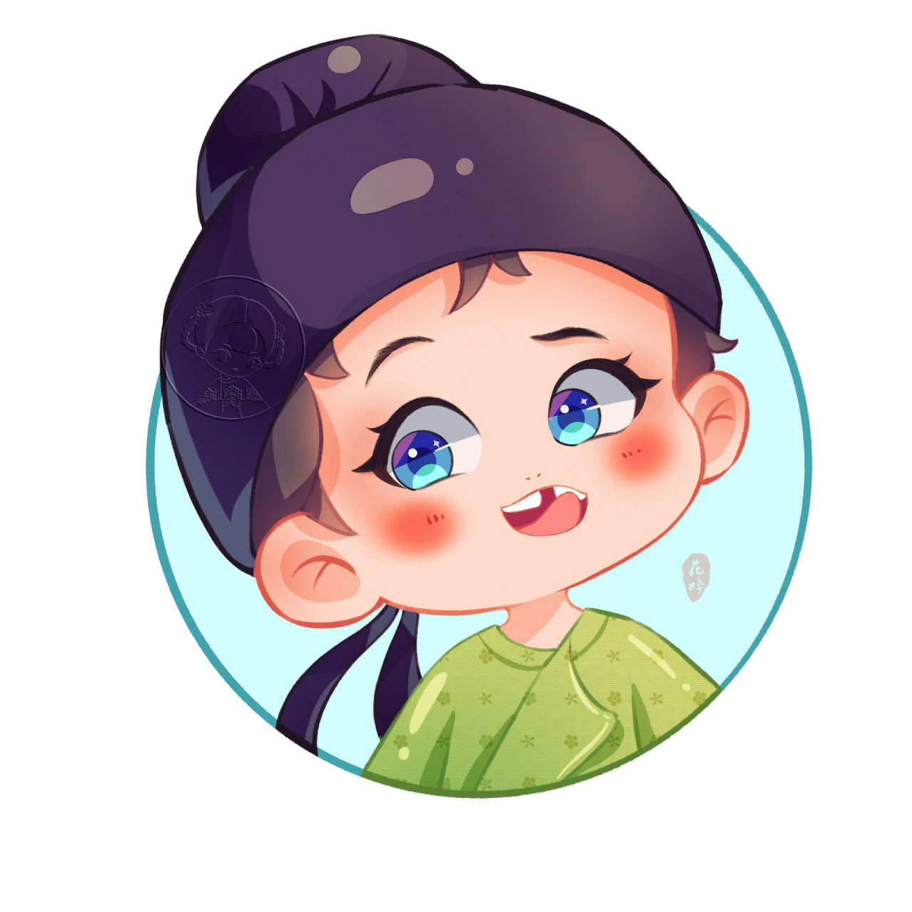 q版人物# #q版# #小杜甫# #杜甫# #中国风# #画画的日常# #头像