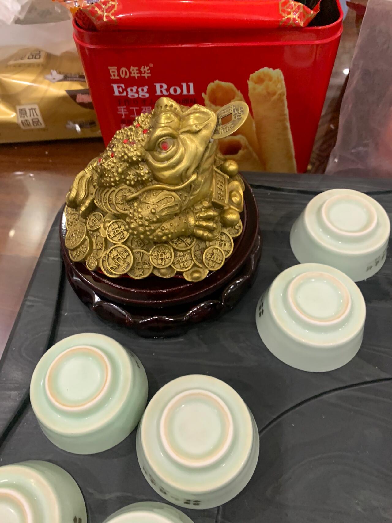 纯铜三足金蟾 招财进宝 只进不出 聚财宝物