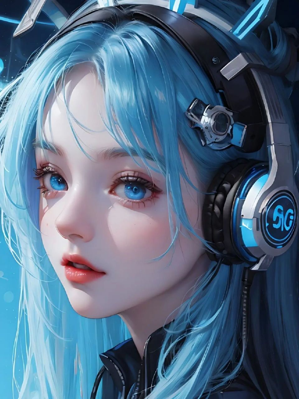 电竞少女2|橙色&蓝色系女生头像