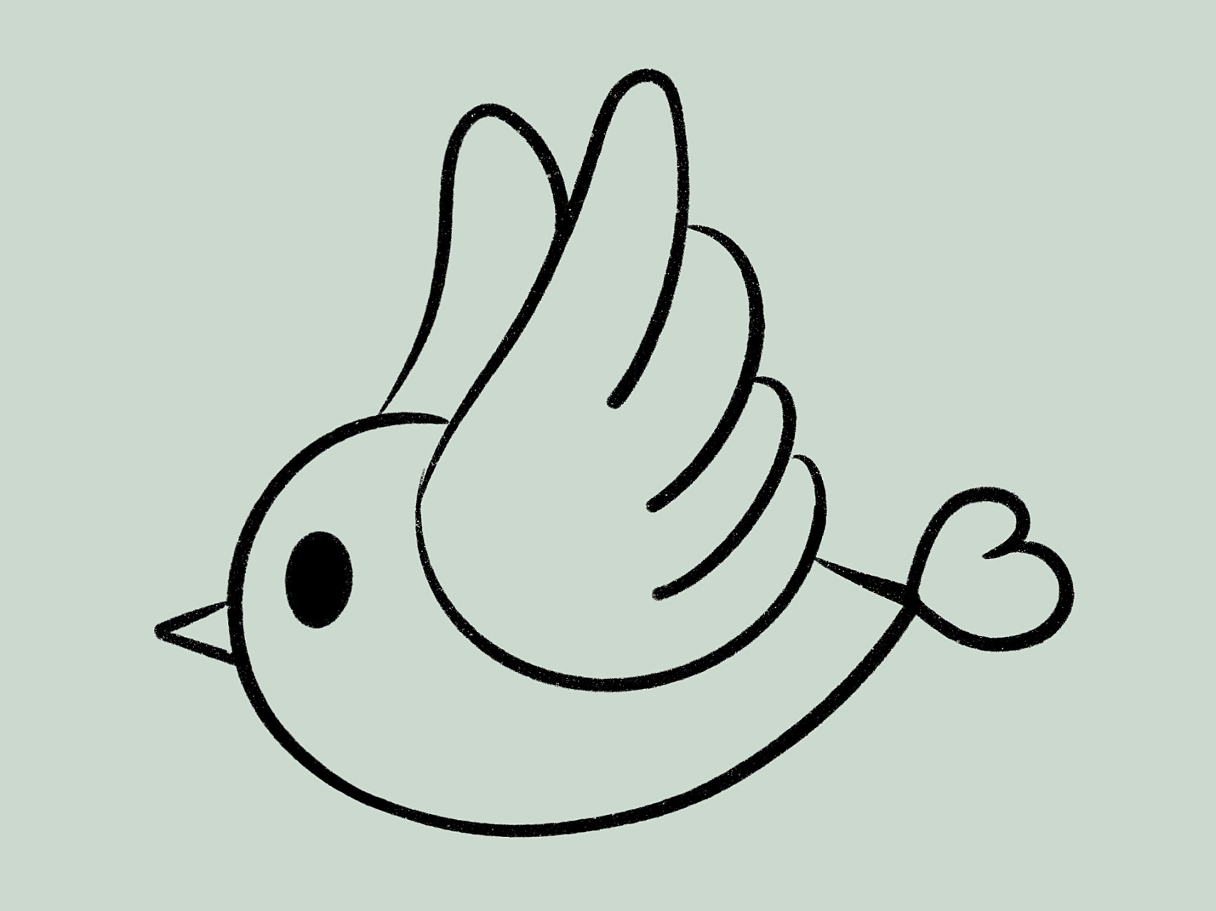 可爱简笔画【含教程】 小鸟简笔画