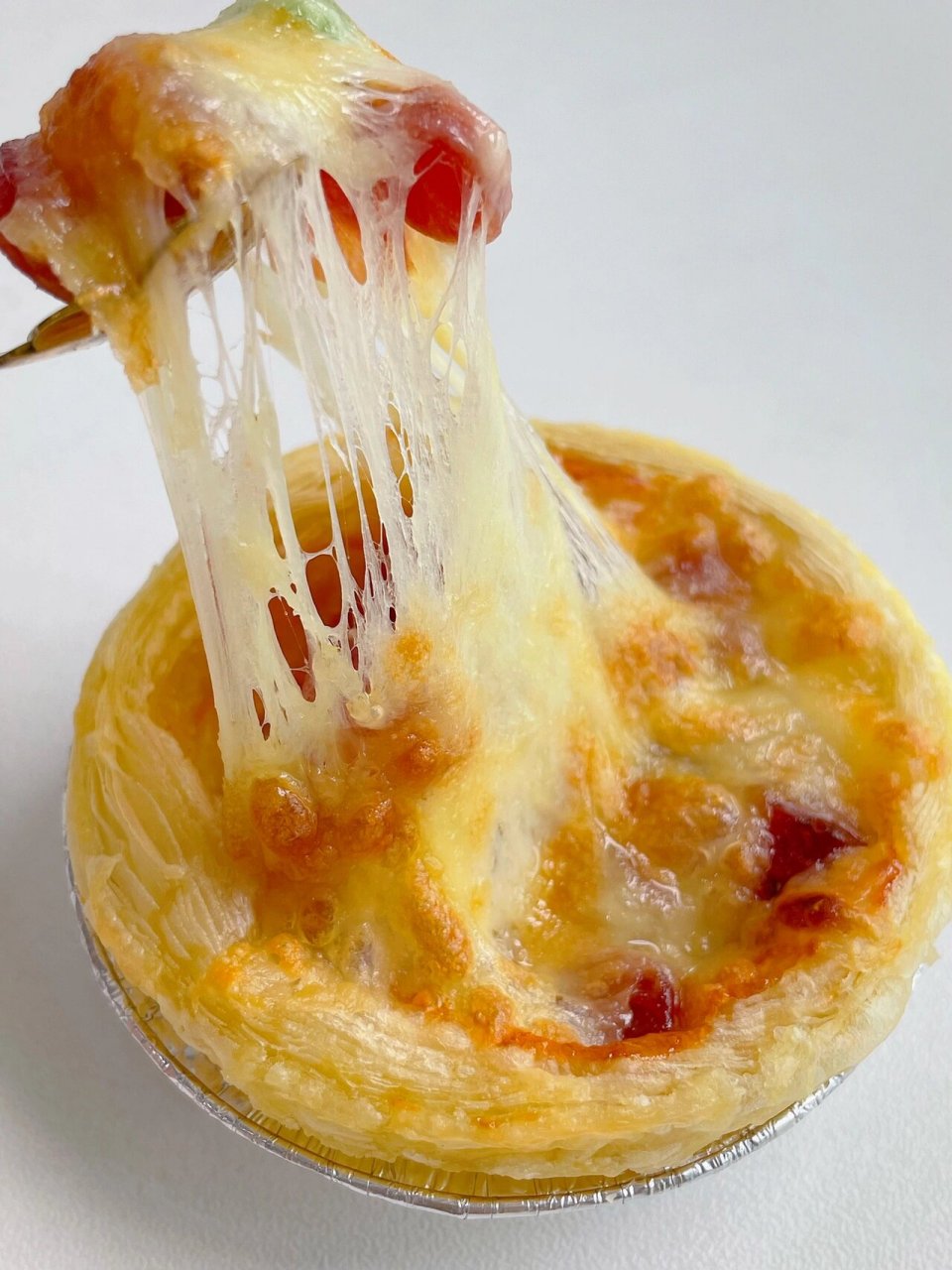 在家就实现了蛋挞披萨自由了!