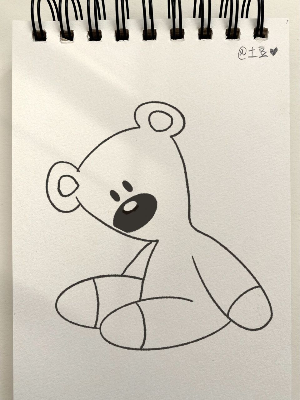 卡通玩具熊简笔画图片