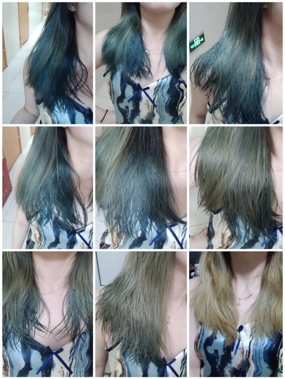 偏绿色 (有图)现在已经全部掉成金黄色了(最会一张) 	 整体说掉色的还