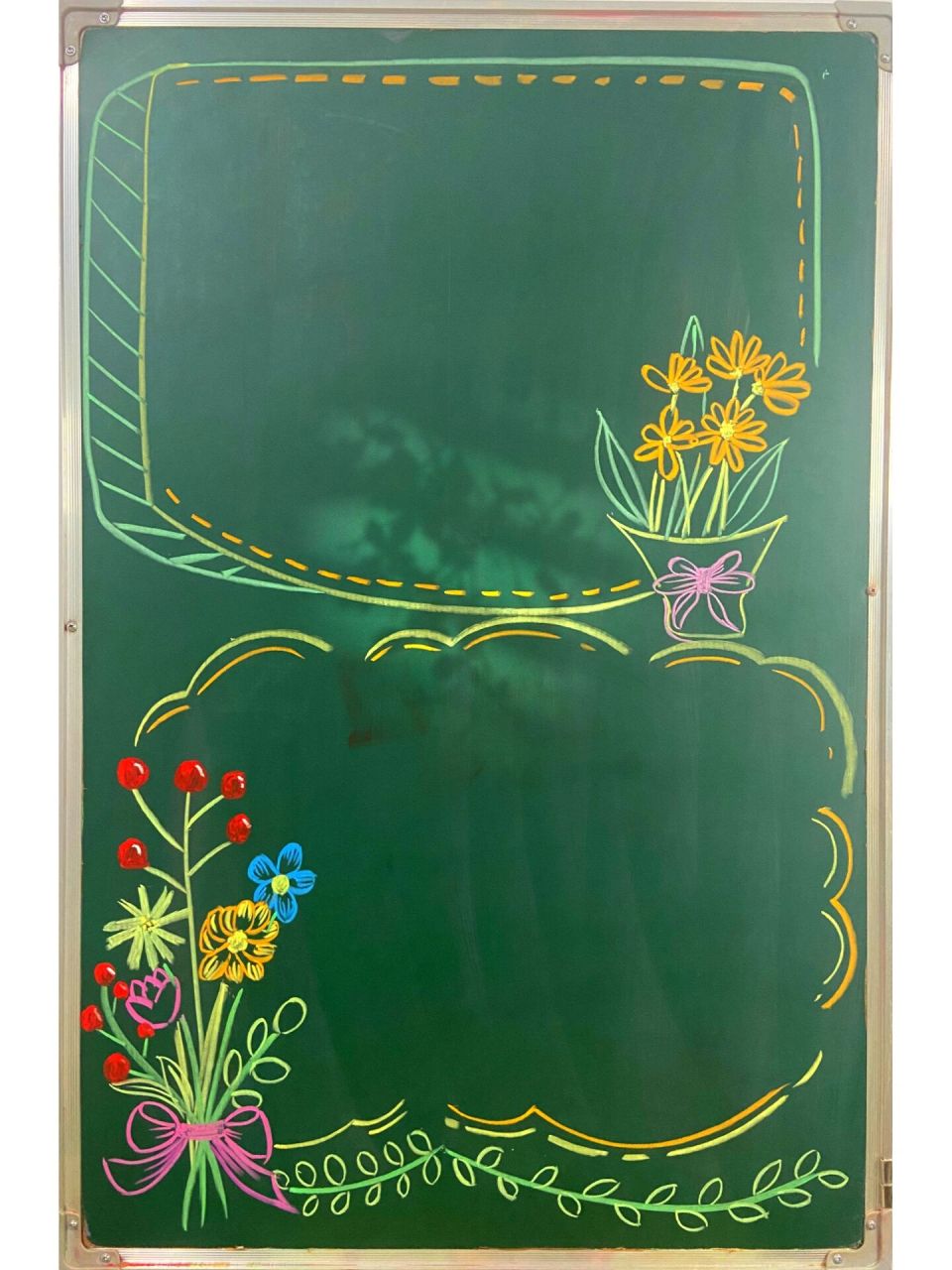 黑板报|粉笔画61一些边框