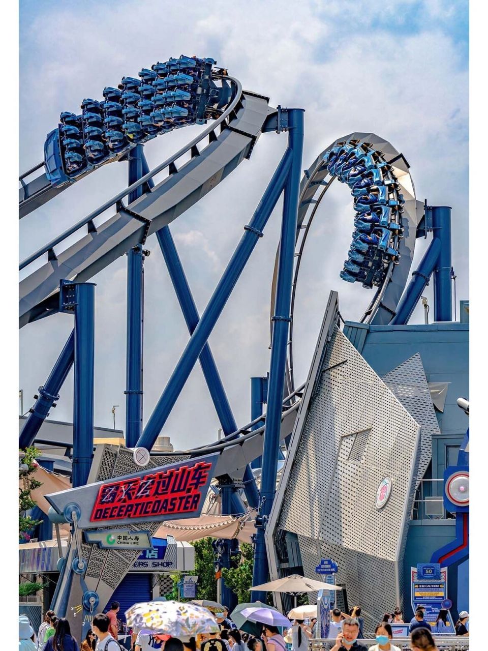 环球影城 | 霸天虎过山车 轨道跟欢乐谷比起来还是崭