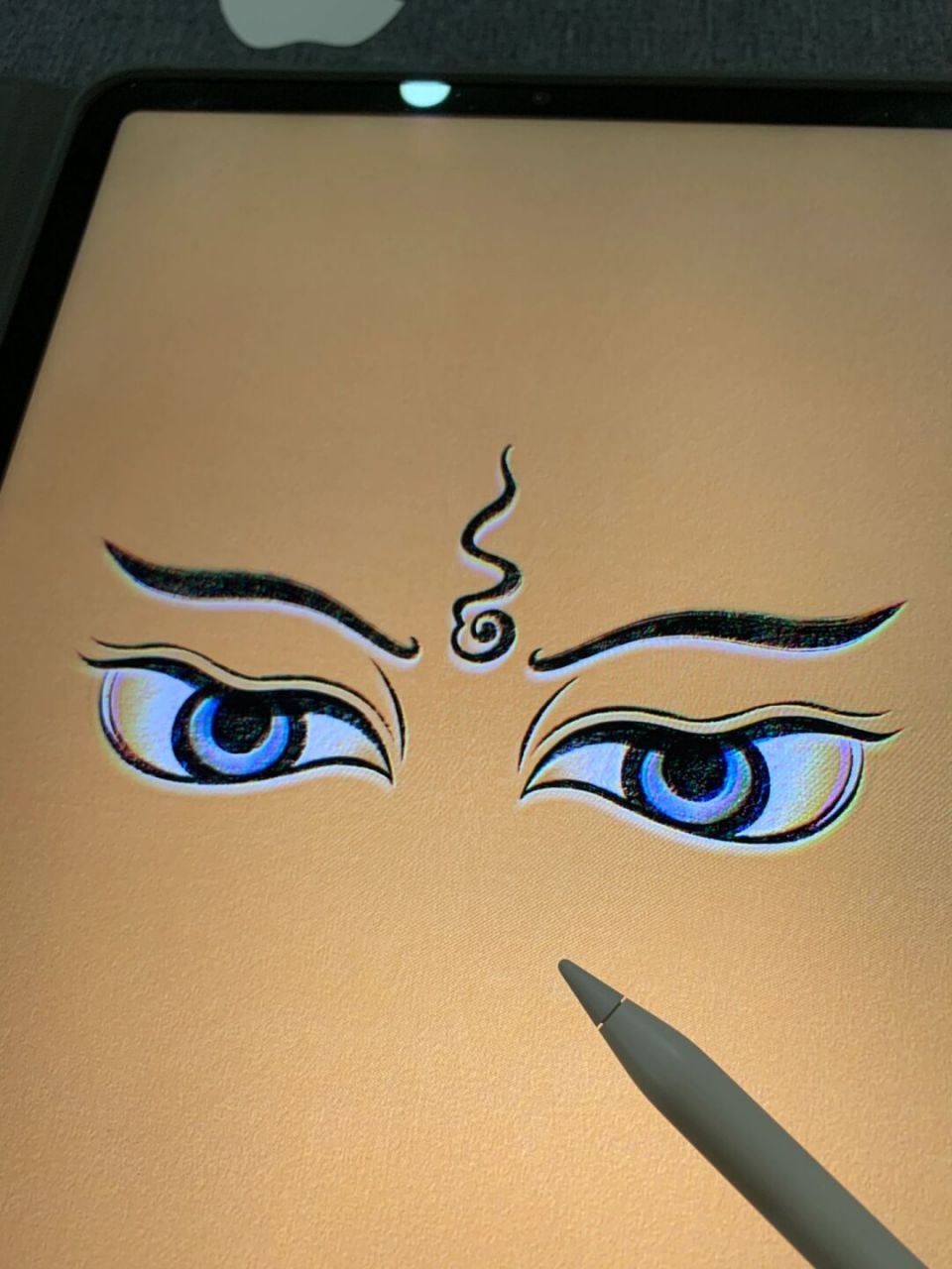 般若法眼 好有威慑力的一双法眼 #我是原创插画师# #佛系# #设计