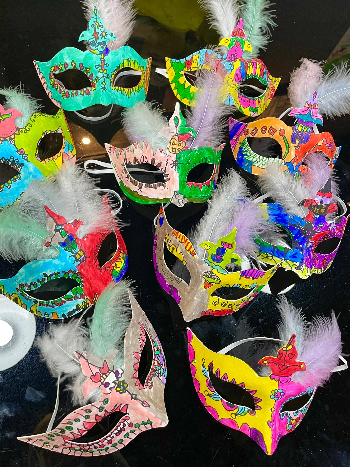 创意美术:《面具》