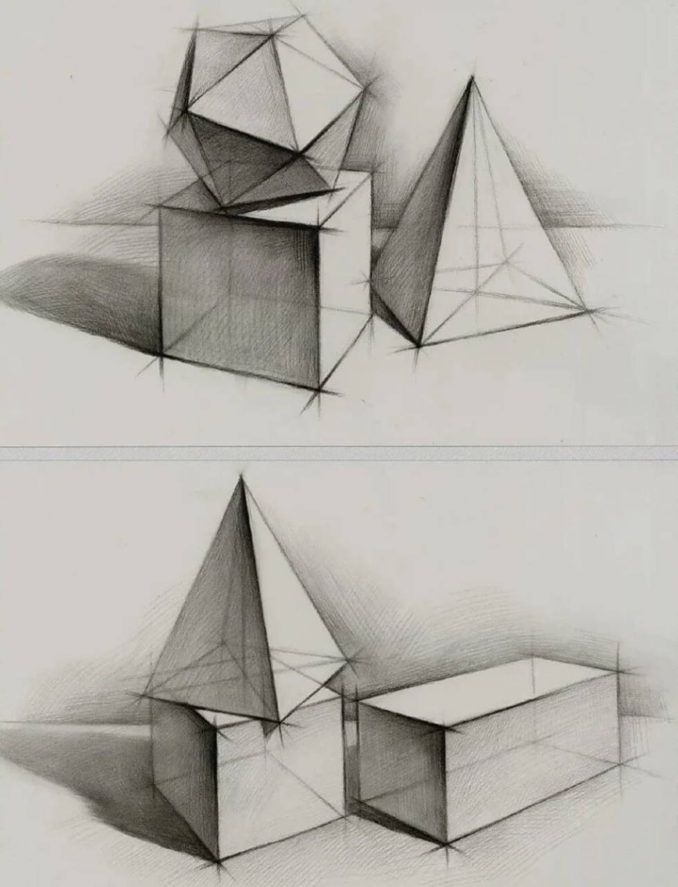 素描必学基础 素描必学基础,石膏几何体结构解析,赶紧收藏保存学习!