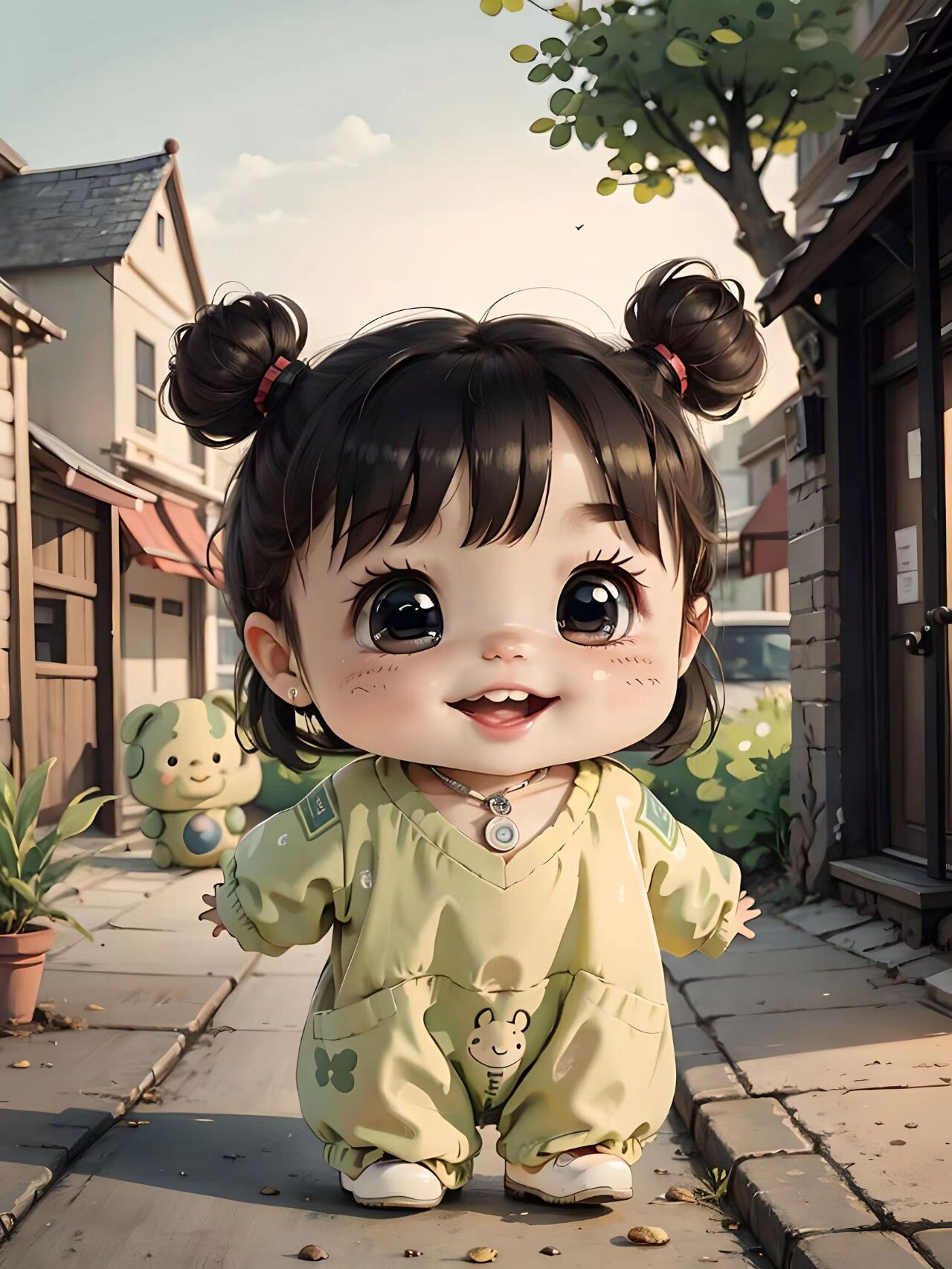 q版可爱萌娃头像壁纸~开心的星期五