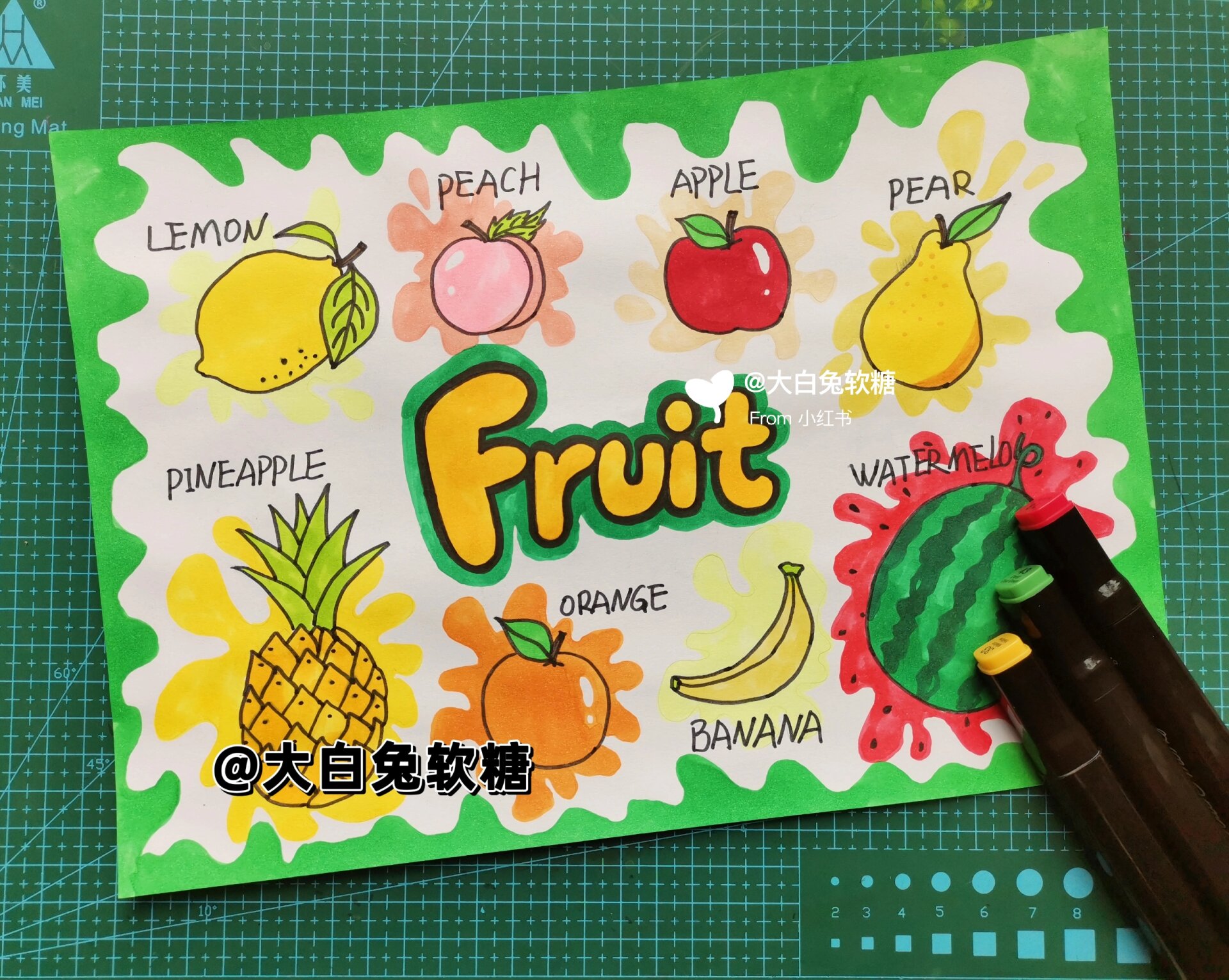 英语手抄报-水果手抄报