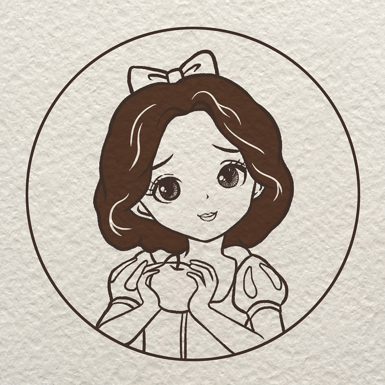 白雪公主简笔画【人物简笔画】 93又是迪士尼系列哦,打算及其所有