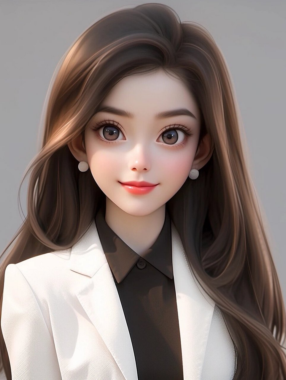 职业头像|像不像喜欢披着头发认真工作的你