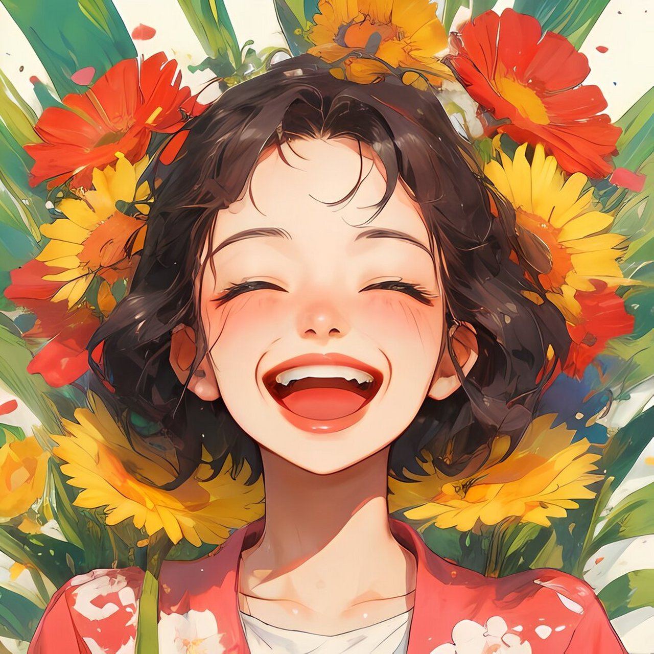 09灿烂的笑|bright smile #少女头像#0202#头像分享#0202