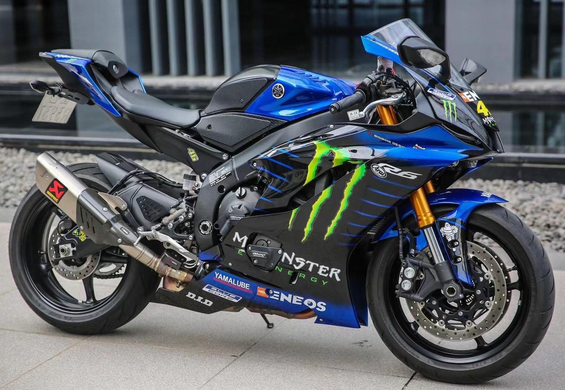 车型:雅马哈r6(赛道版) 年份:2023 改装:正品尾段天蝎,gbr防护,短尾牌