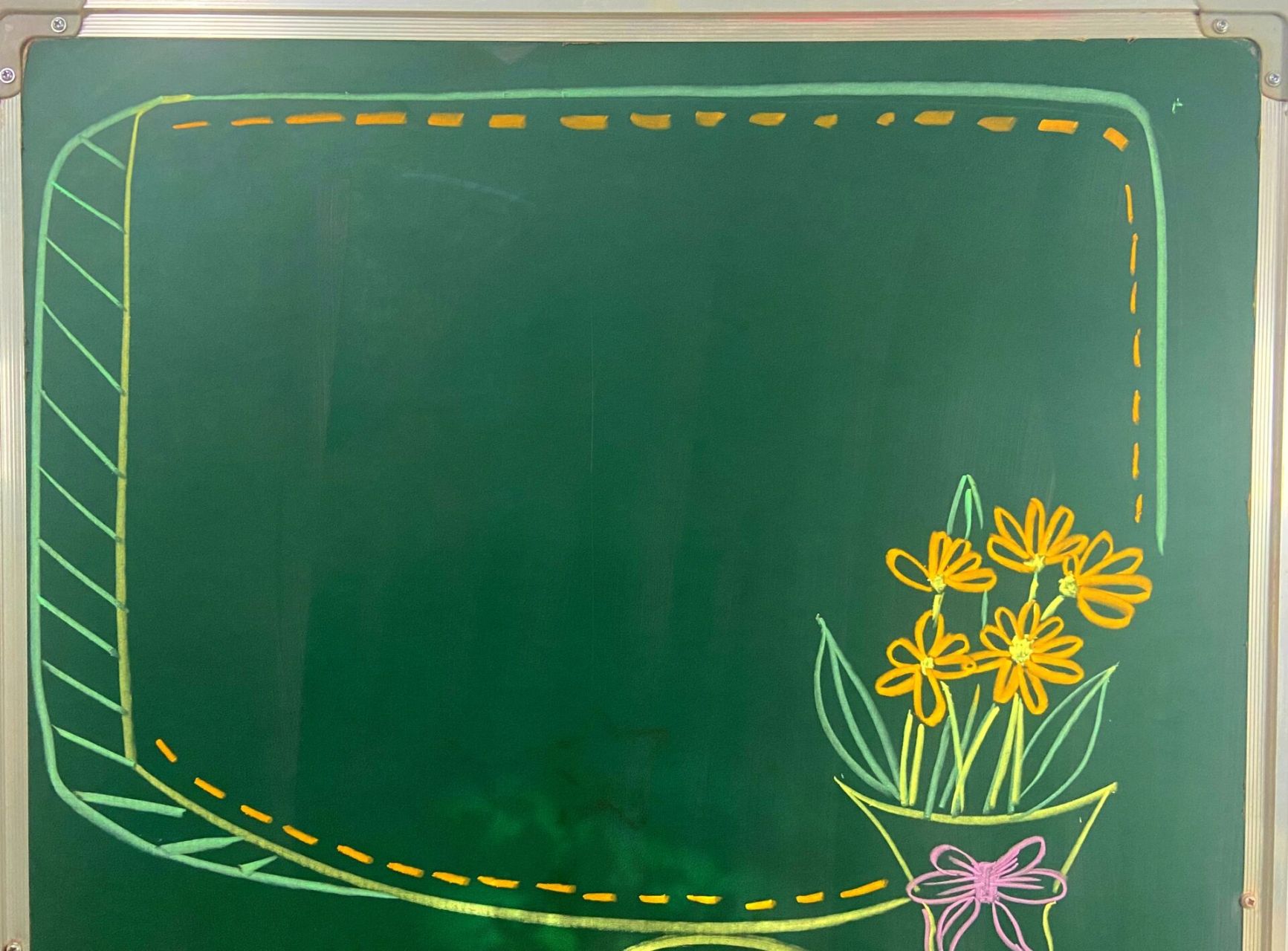 黑板报|粉笔画61一些边框