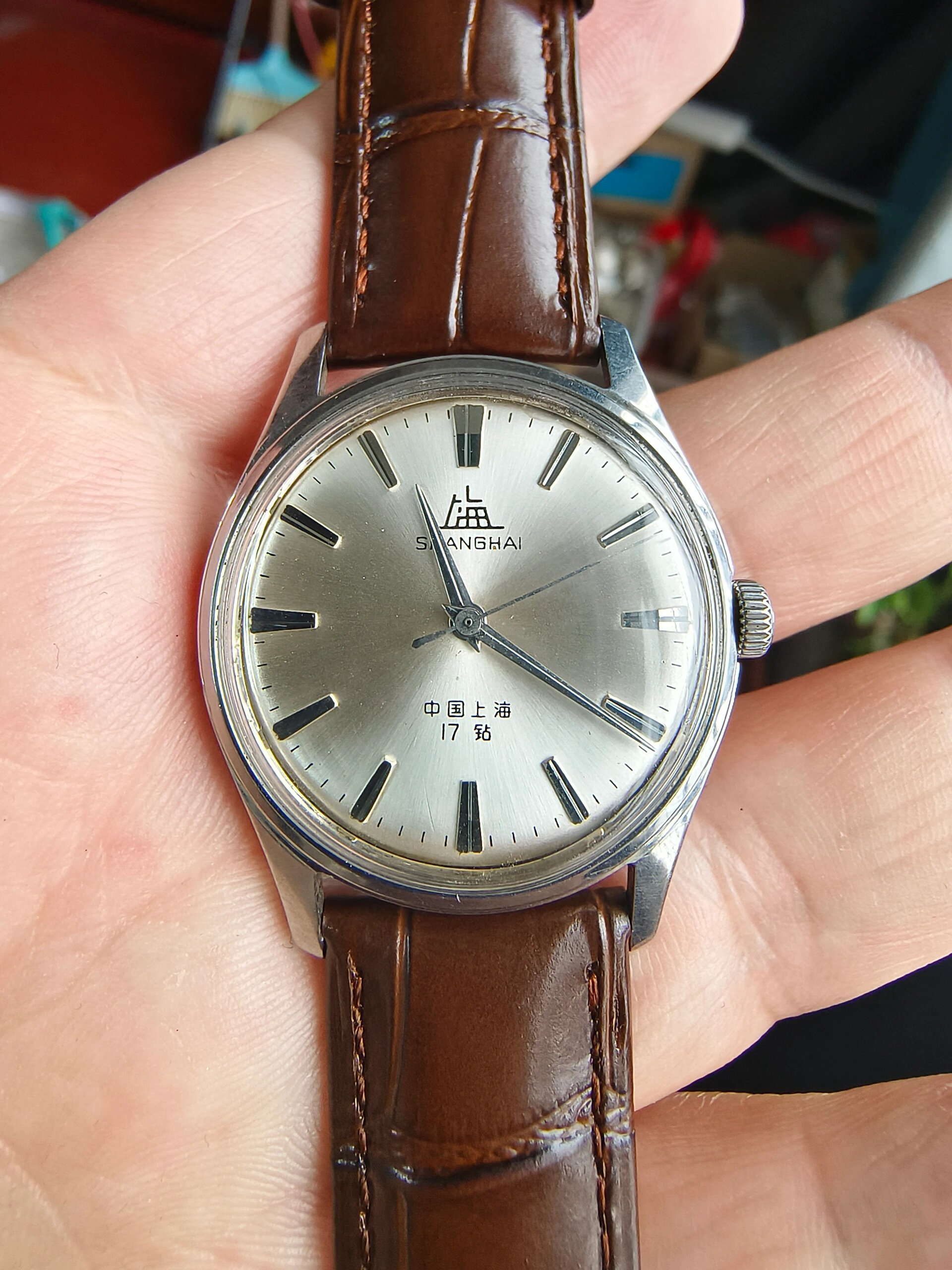 大厦标志早期上海1120机械手表