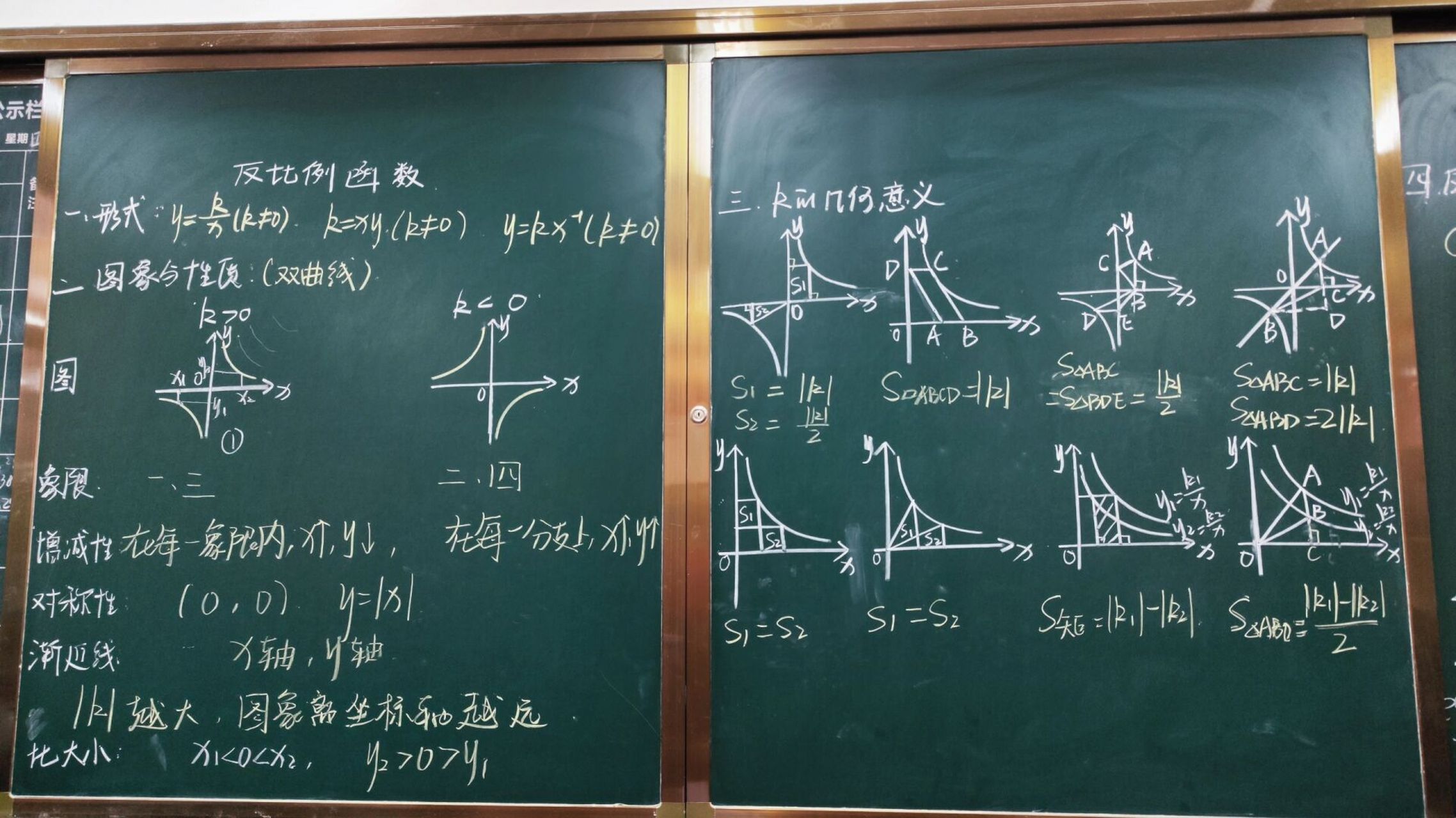 反比例函数板书设计图片