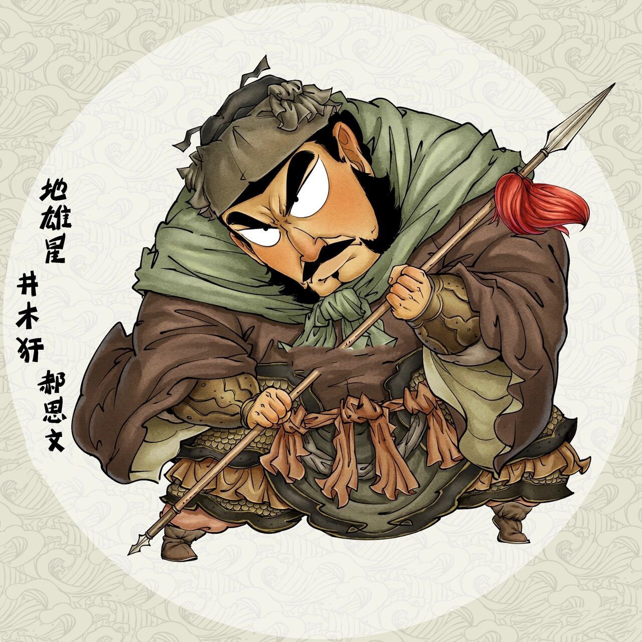 q水浒—39-46 q版水浒传108将系列人物插画,目前完成进度.