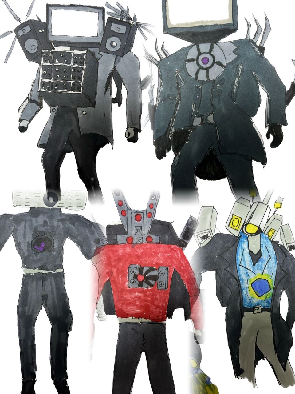 手绘泰坦人 你们觉得画的怎么样呢?请多多指教