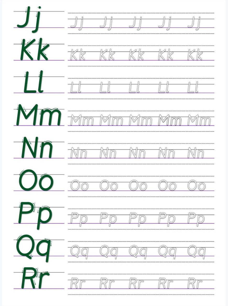 26个字母衡水体写法 衡水体讲究整洁圆润,能短不长,不连笔,是英语写作