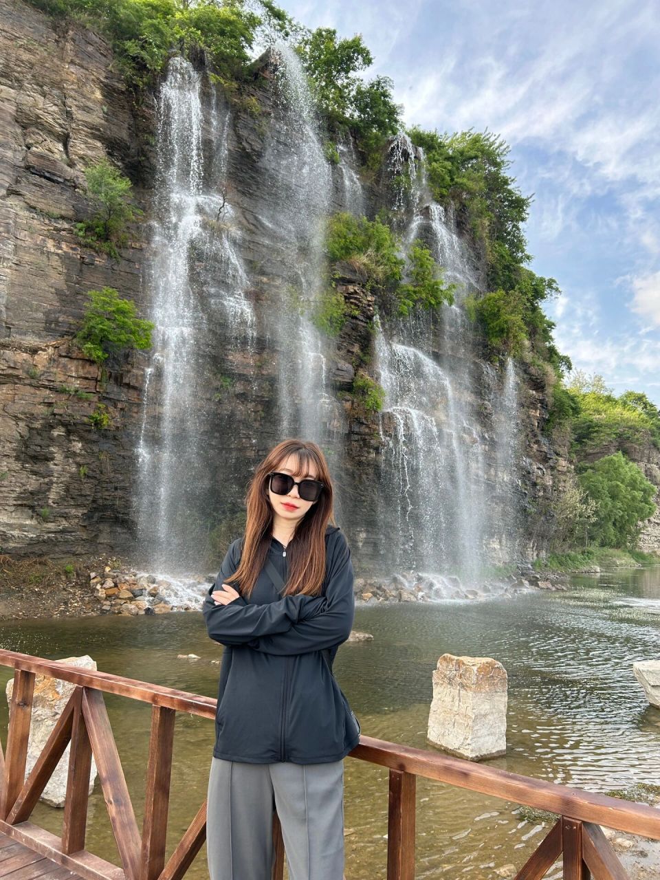 辽阳拍照|太子岛93十里画廊小瀑布 导航搜索93太子岛十里画廊