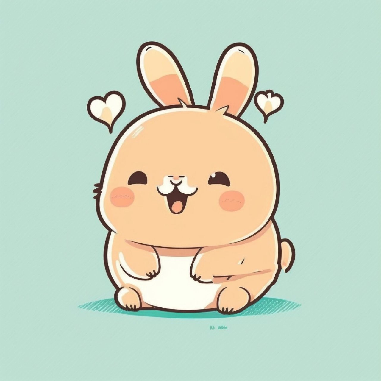 可爱的小兔兔卡通画92