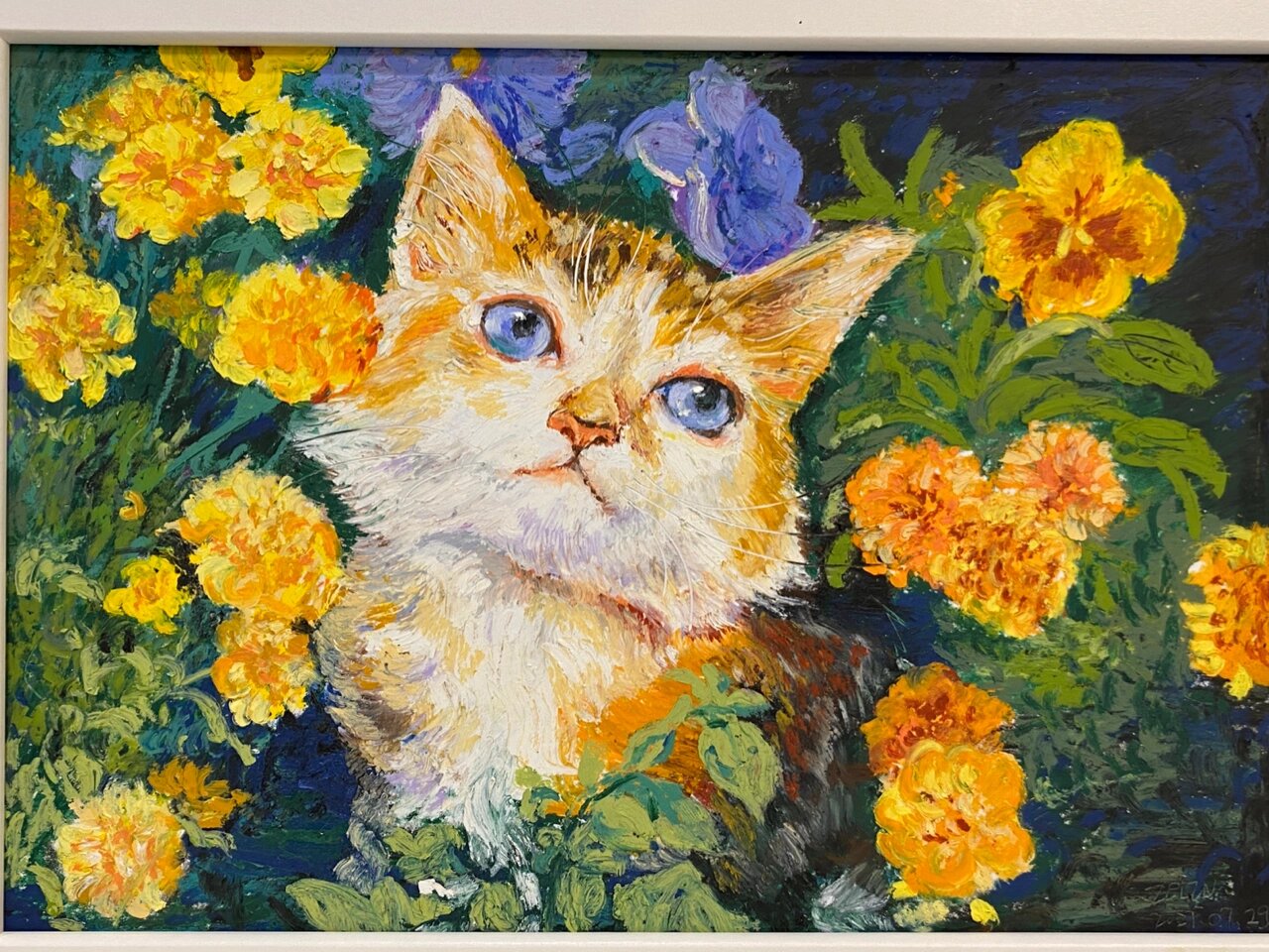 油画棒原创|小猫咪(附过程图和色号)no.162