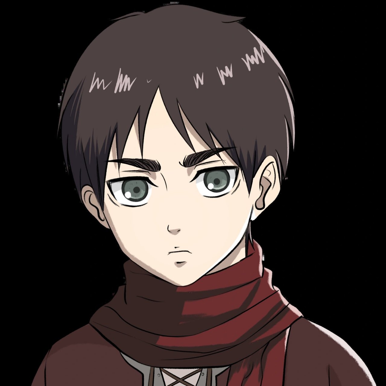 送你们一对小艾笠情头 #头像# #动漫# #进击の巨人# #艾伦# #三笠