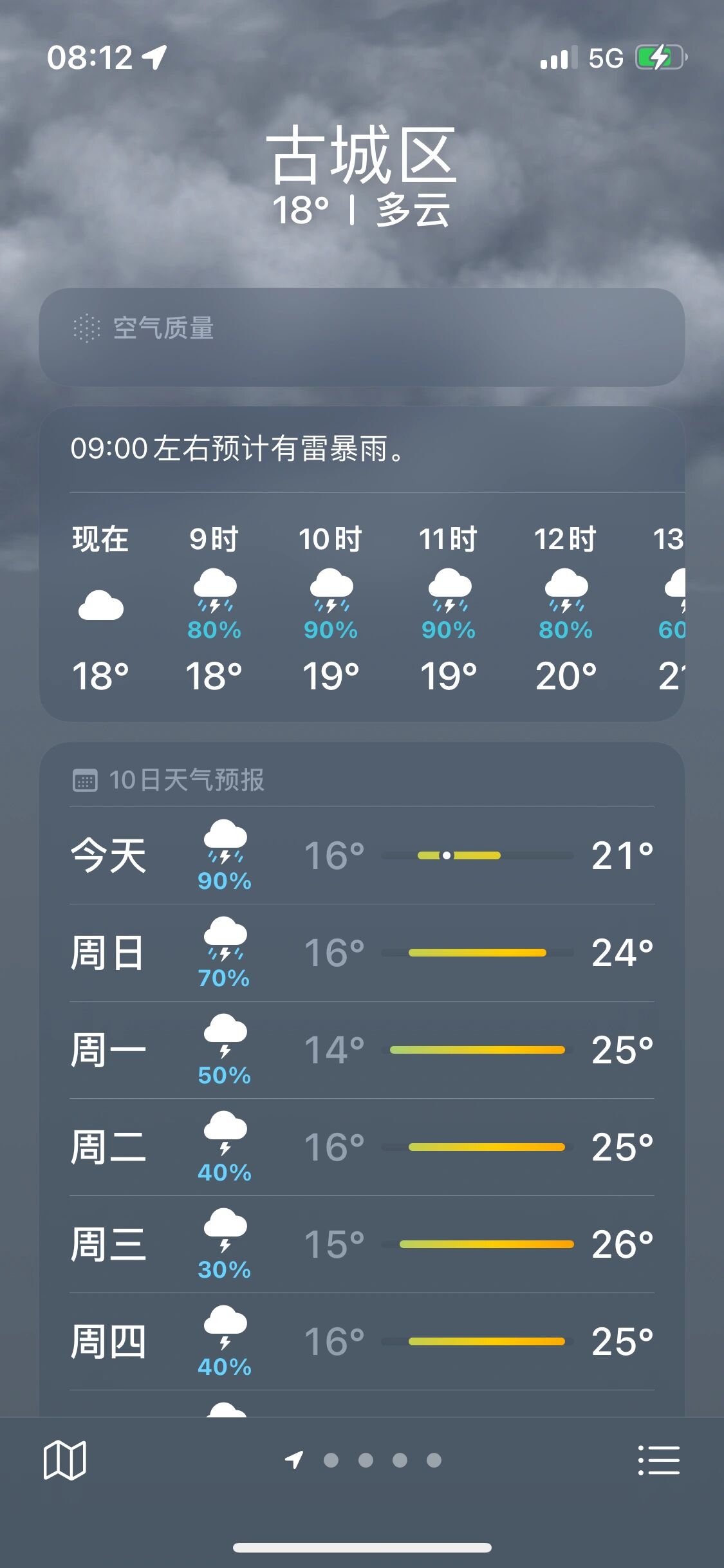 最准的天气