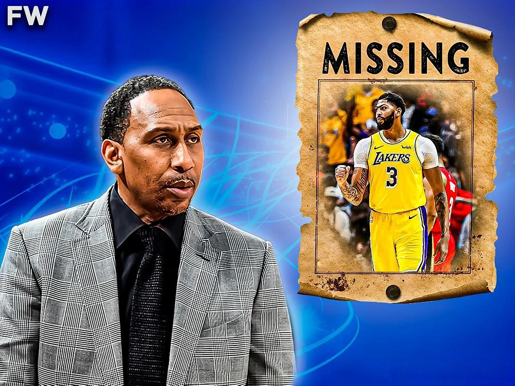 在本周的第一次采访中,espn的斯蒂芬·史密斯指出了戴维斯的投篮困境