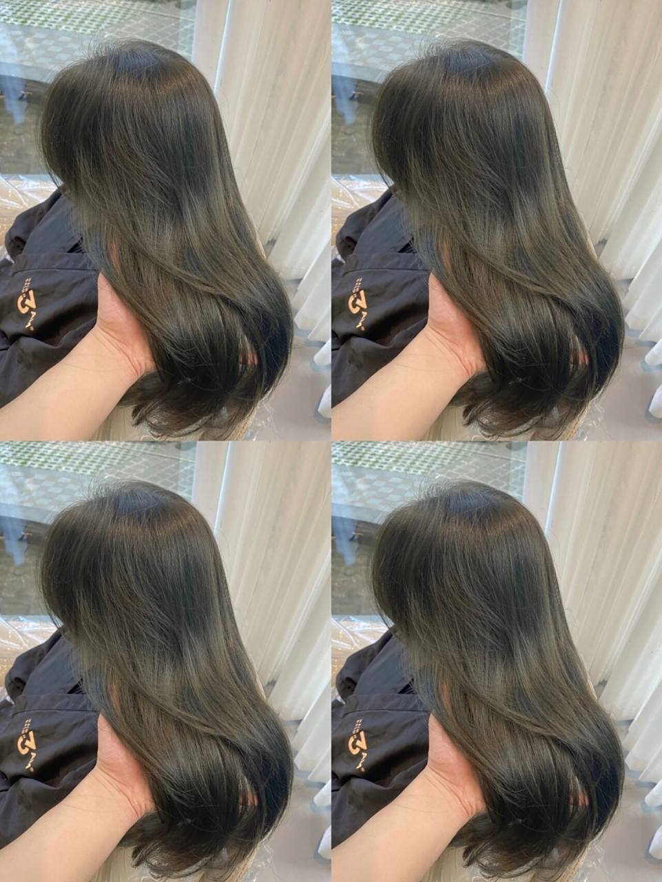 我又染头发了,素颜都好看的免漂烟熏青灰色 78152021流行款发色