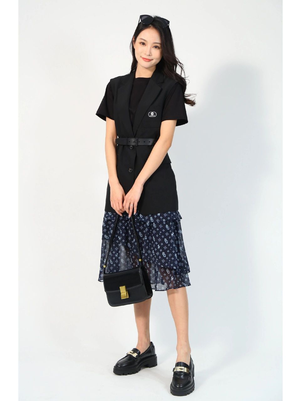 比音勒芬女装裙子一口价880 比音勒芬女装大a型摆长款蛋糕裙,bg老花