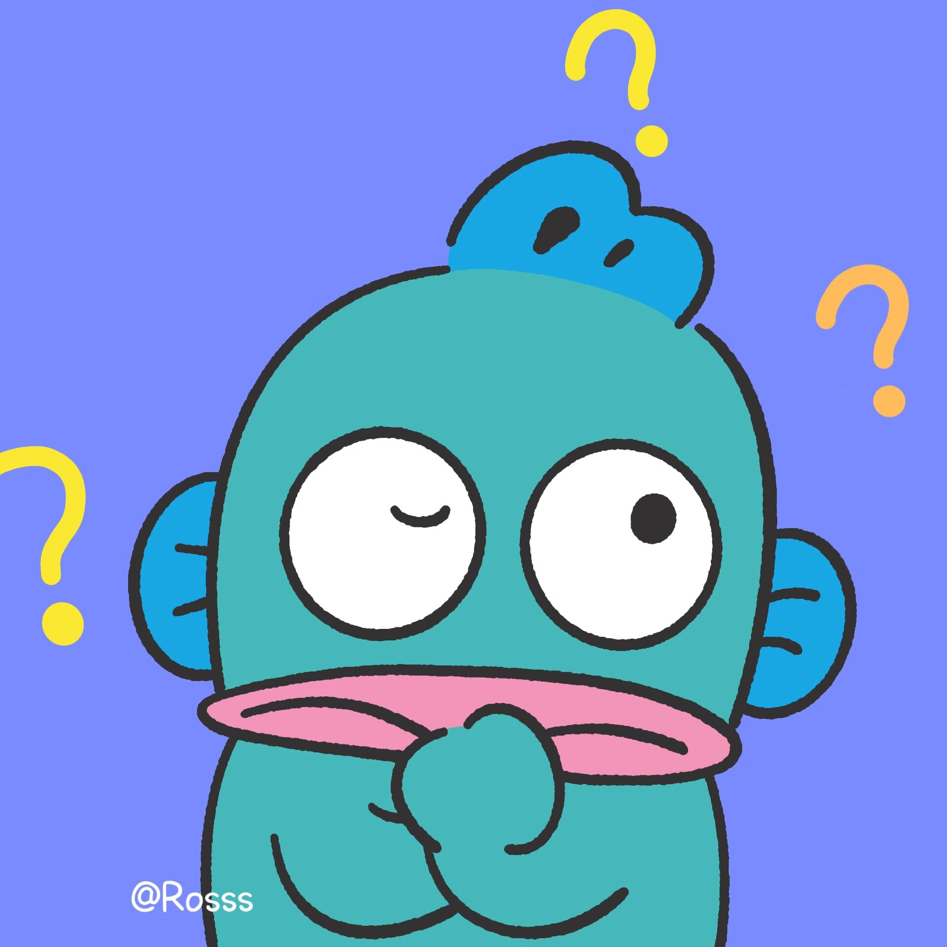 7315|三丽鸥丑鱼汉顿头像 张张都那么可爱哩