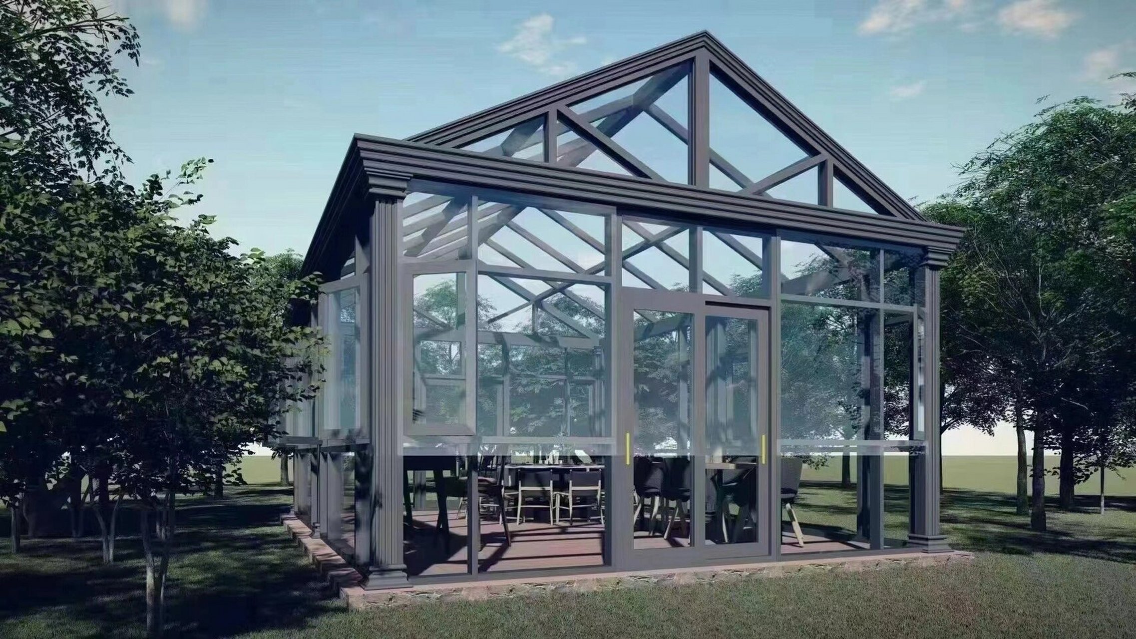 120系列人字顶阳光房