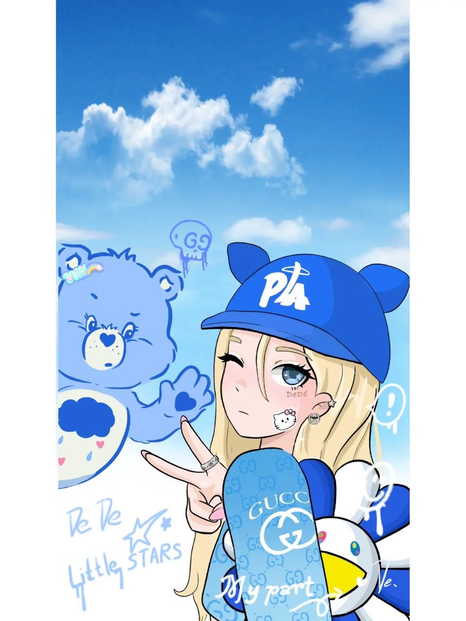 "blue61eye"91蓝色头像   这次加了壁纸的尺寸 永远相信蓝色的