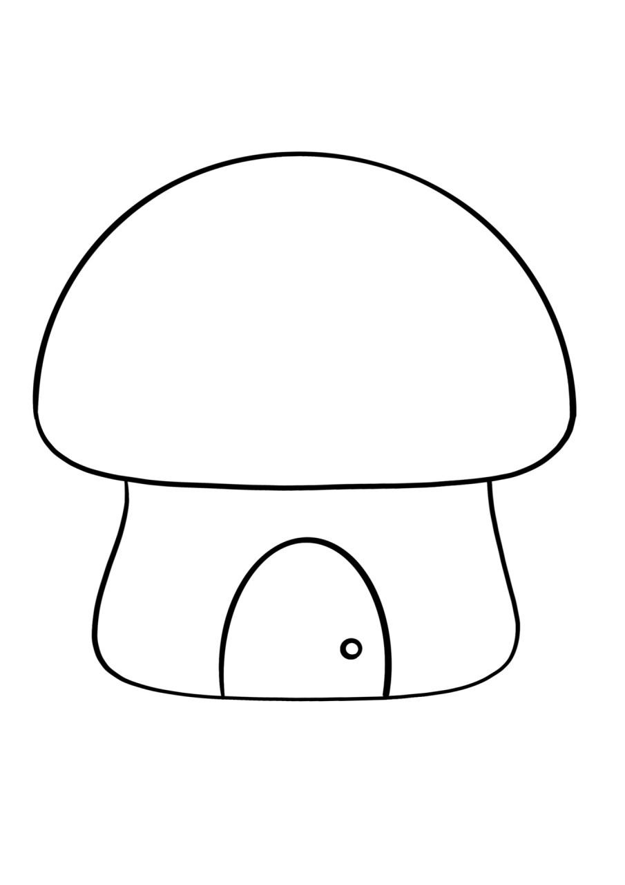 简笔画教程分享 蘑菇屋