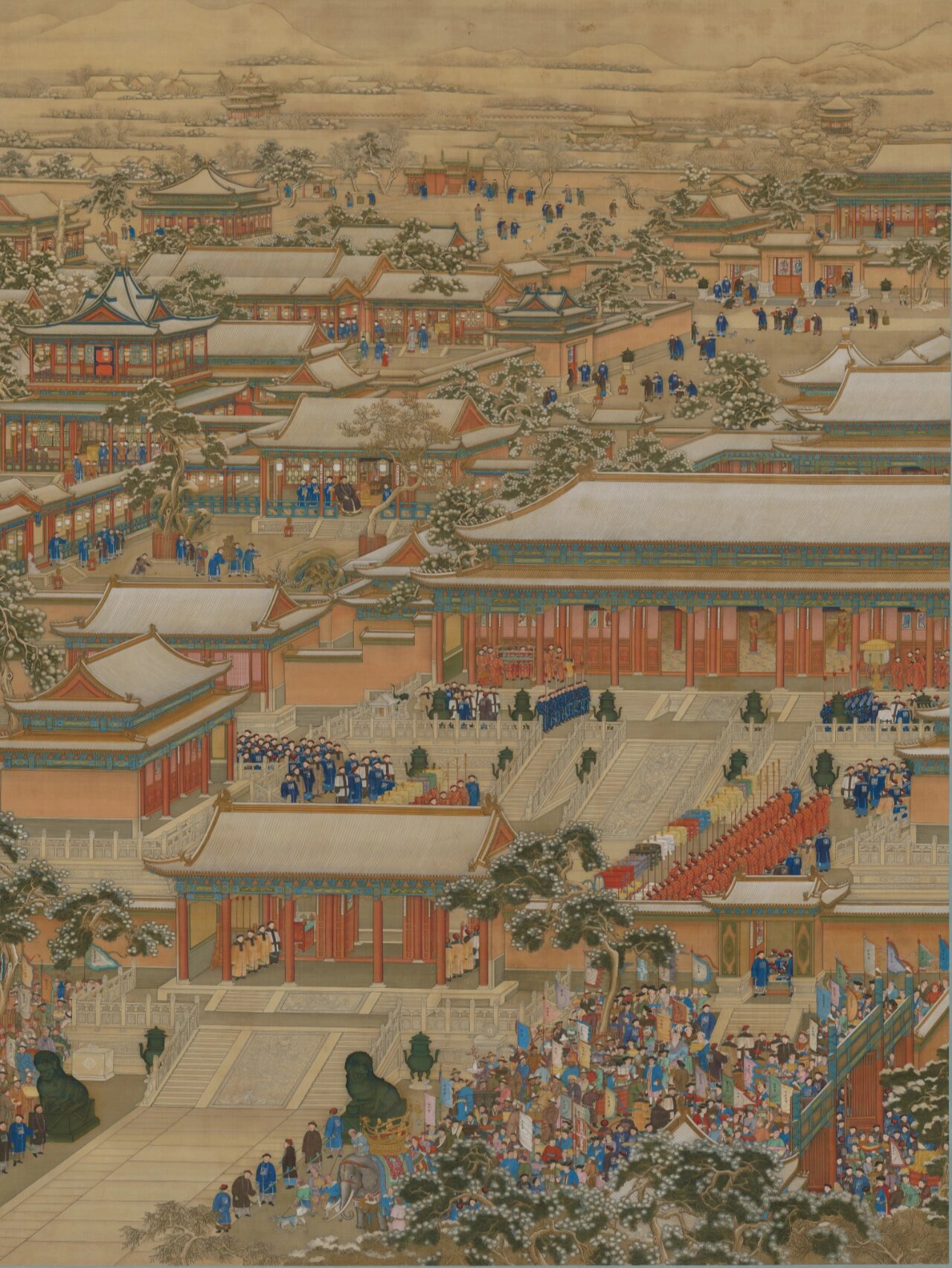 读画|《万国来朝图》,乾隆时期的故宫盛景 · 【画作信息】 万国来朝