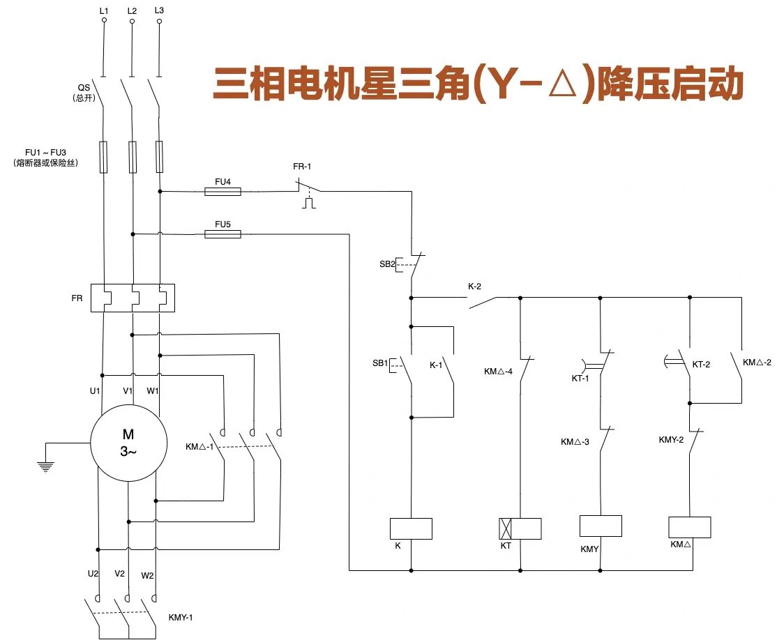 星三角启动原理 详解图片