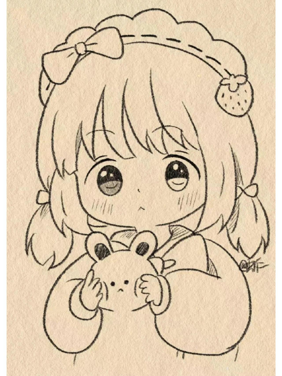 超可爱小女孩画法~ 画画日常.