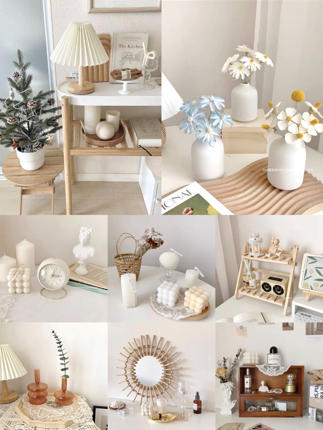 一件创意的小摆件,一个别致的花瓶,一盏温馨的灯饰等等,这些软装的小