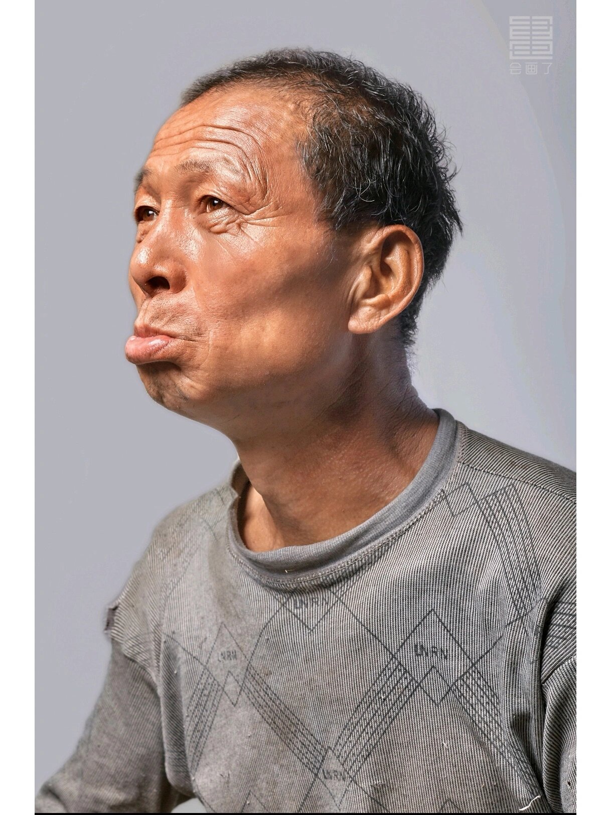 分享一波高清素描头像中老年男性照片 需要的收藏