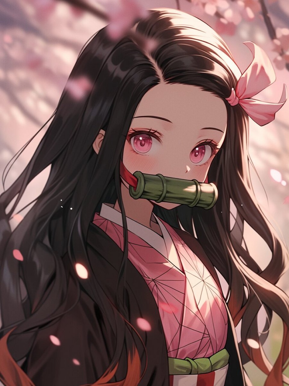 【鬼灭之刃】灶门祢豆子丨精美壁纸(下) 人类姿态 祢豆子变为鬼之前的