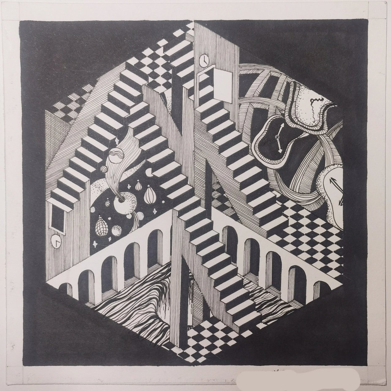 平面构成| 矛盾空间 四方连续 极繁风作业 极简风文案