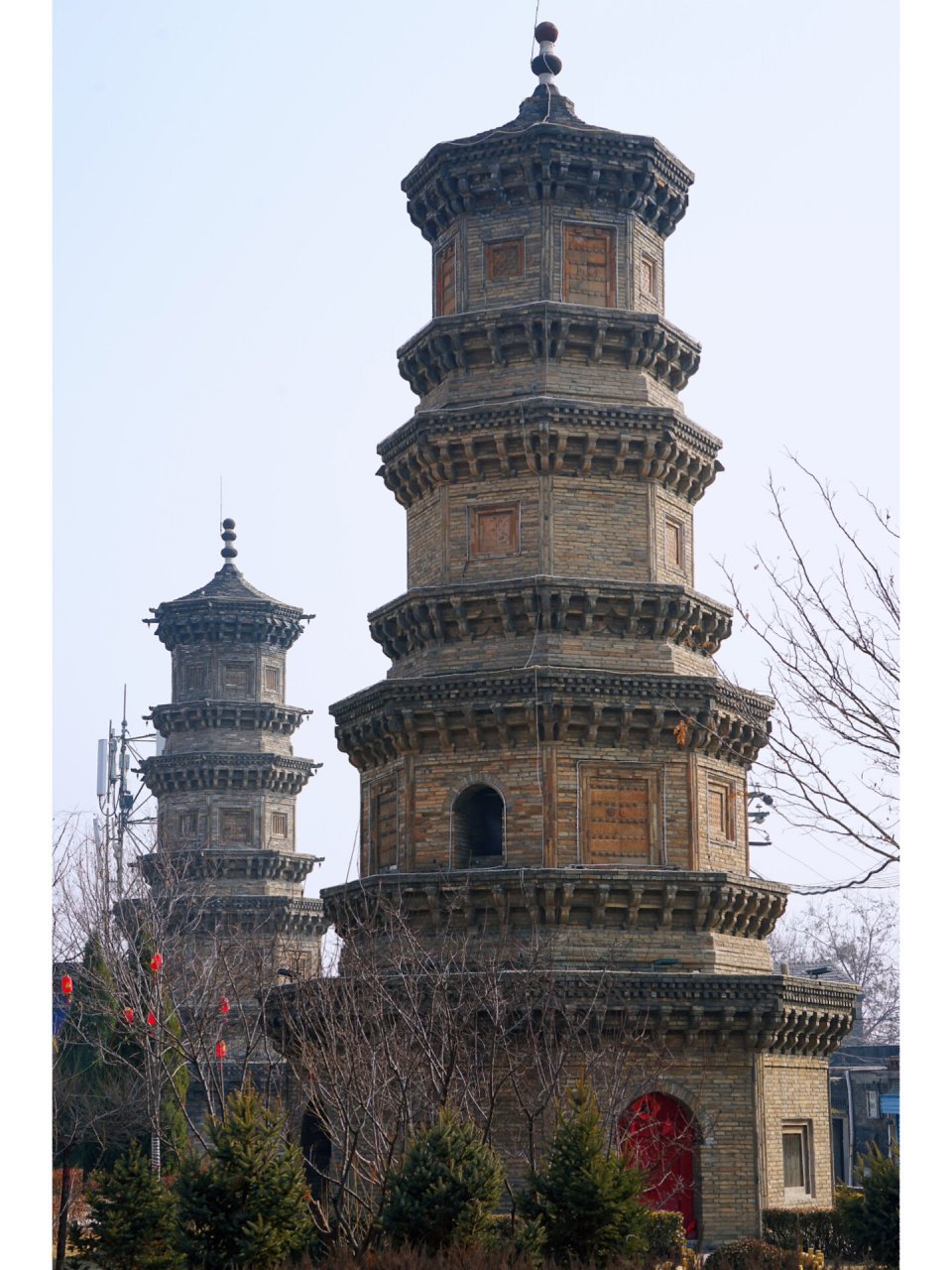 访古山西——阳泉市平定县天宁双塔寺 天宁寺的"寺"已无处寻觅踪迹,徒