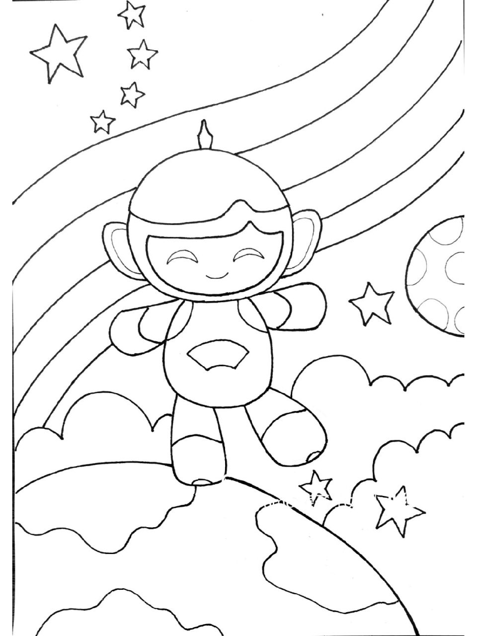 原创超简单亚运会主题儿童画 后面有线描图奥～ 亚运会的主题画对幼儿