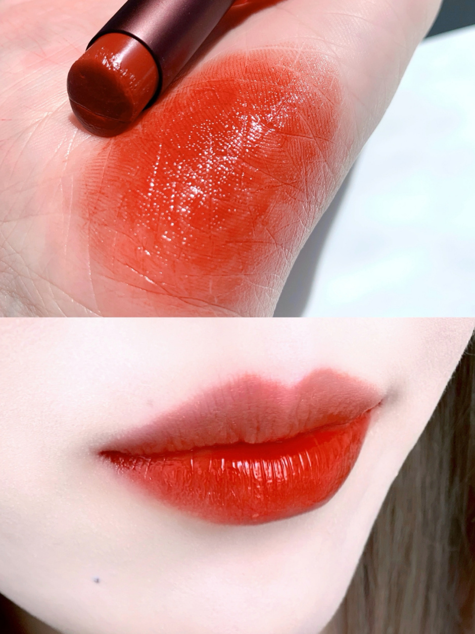 植村秀的新口红越看越香! 每次从包包里掏出来都好亮眼哇 .