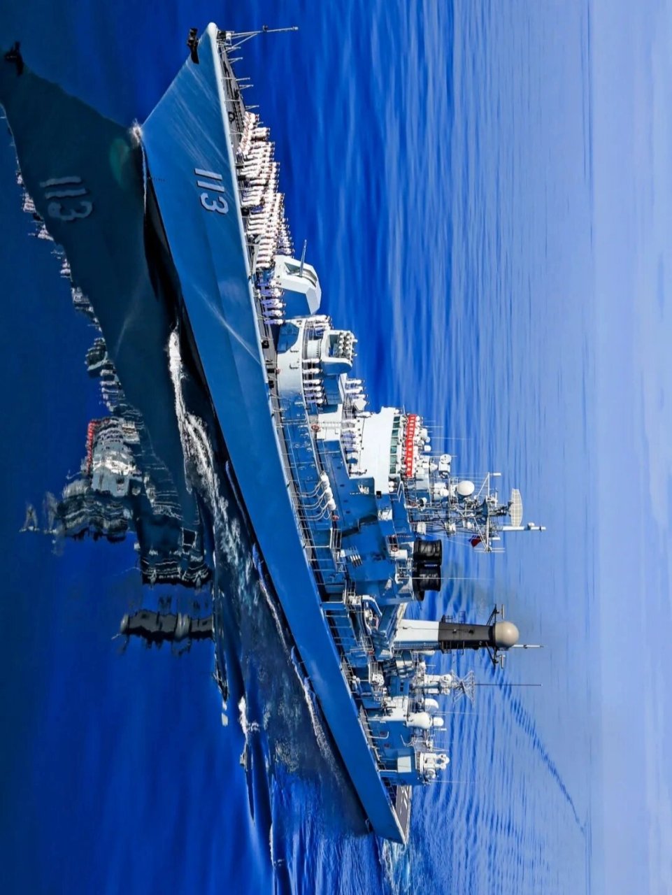 壁纸丨青岛舰 海军113青岛舰美图,要原图的私信哈
