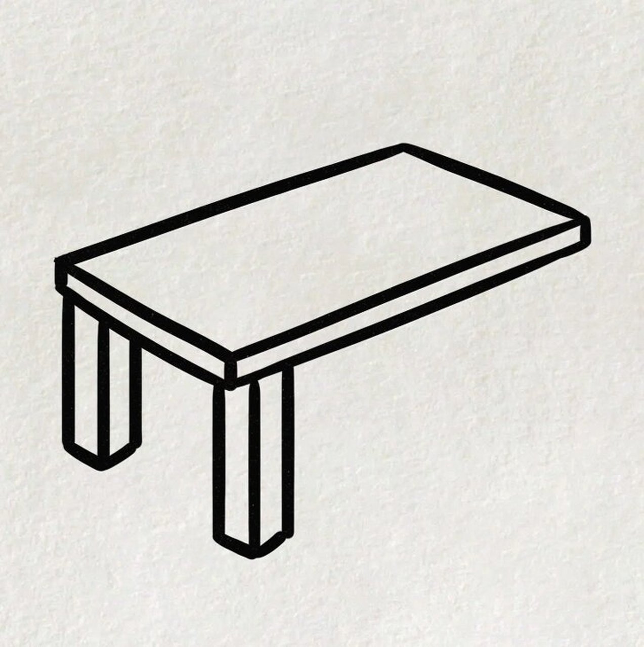 怎么画桌子立体图图片